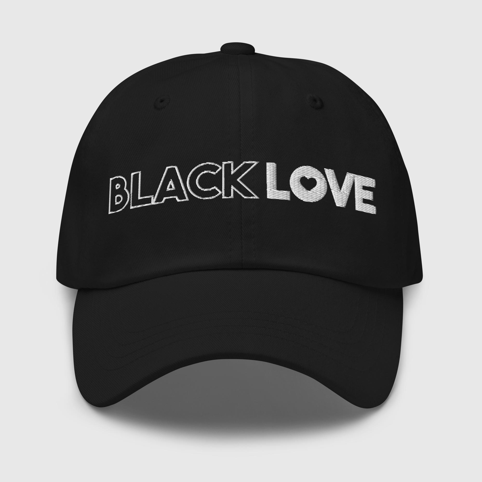 classic-dad-hat-black-front-68d2c6b80d0d6.jpg Black Love Hat - Image 1