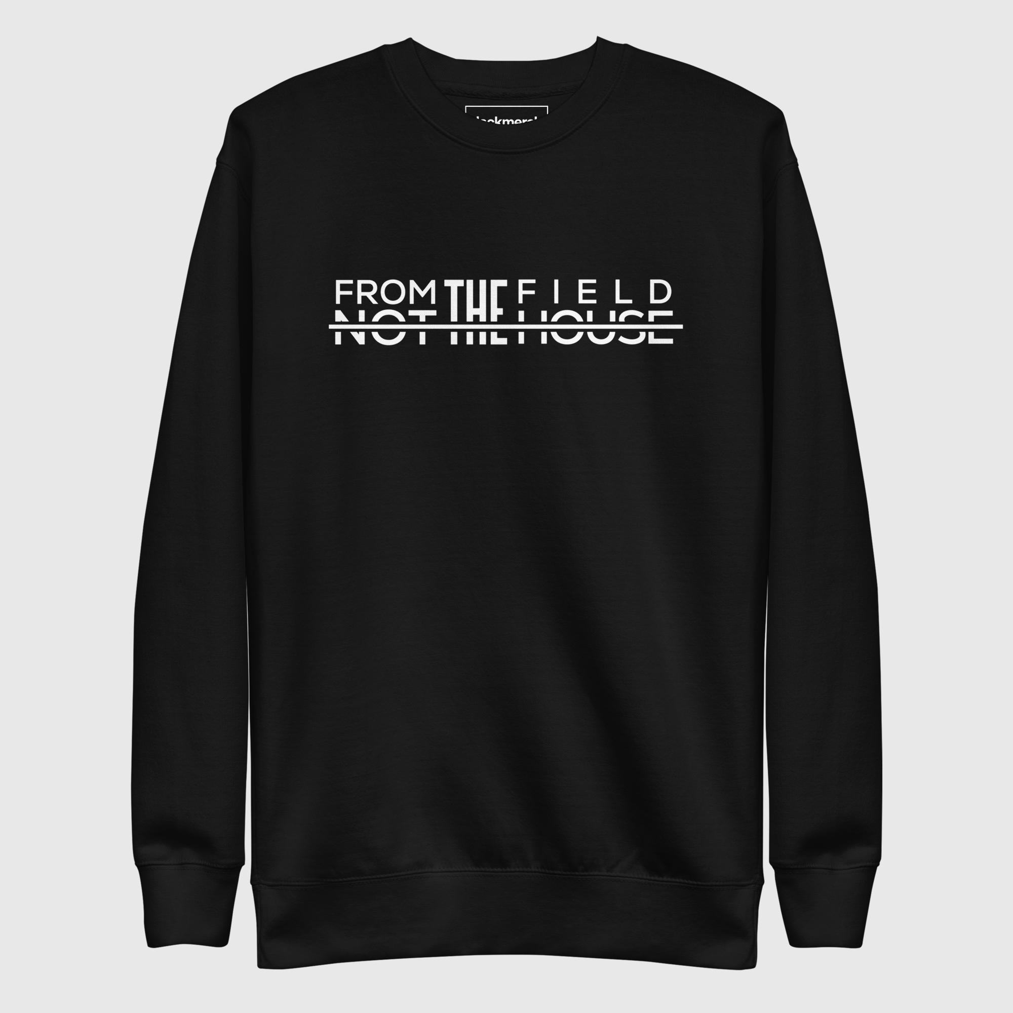 unisex-premium-sweatshirt-black-front-68ea9b8c6f9dd.jpg Field Ninja Sweatshirt - Image 1