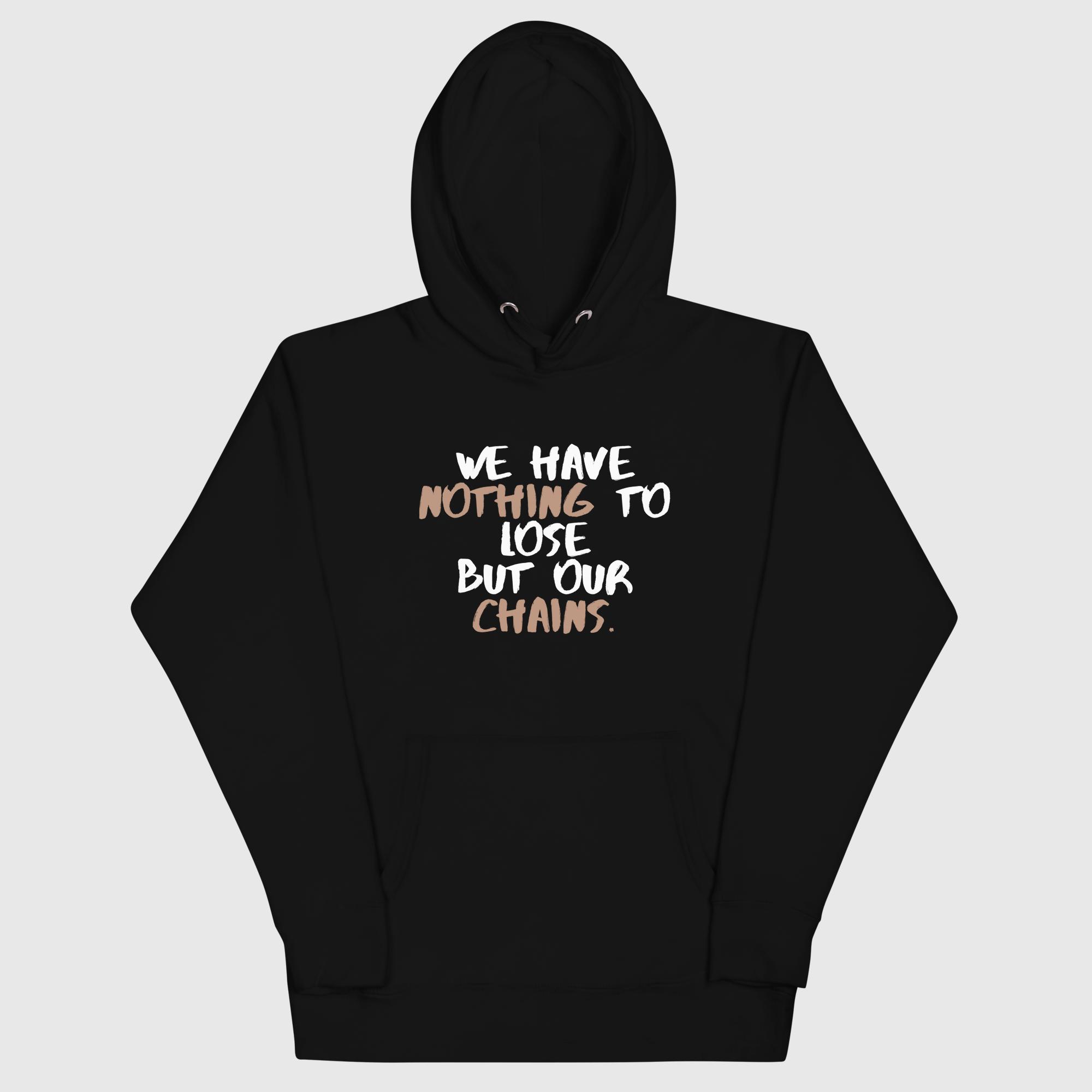 cotton-heritage-m2580-i-unisex-premium-pullover-hoodie-black-front-690ad430d1dae.jpg Nothing to Lose Hoodie - Image 1