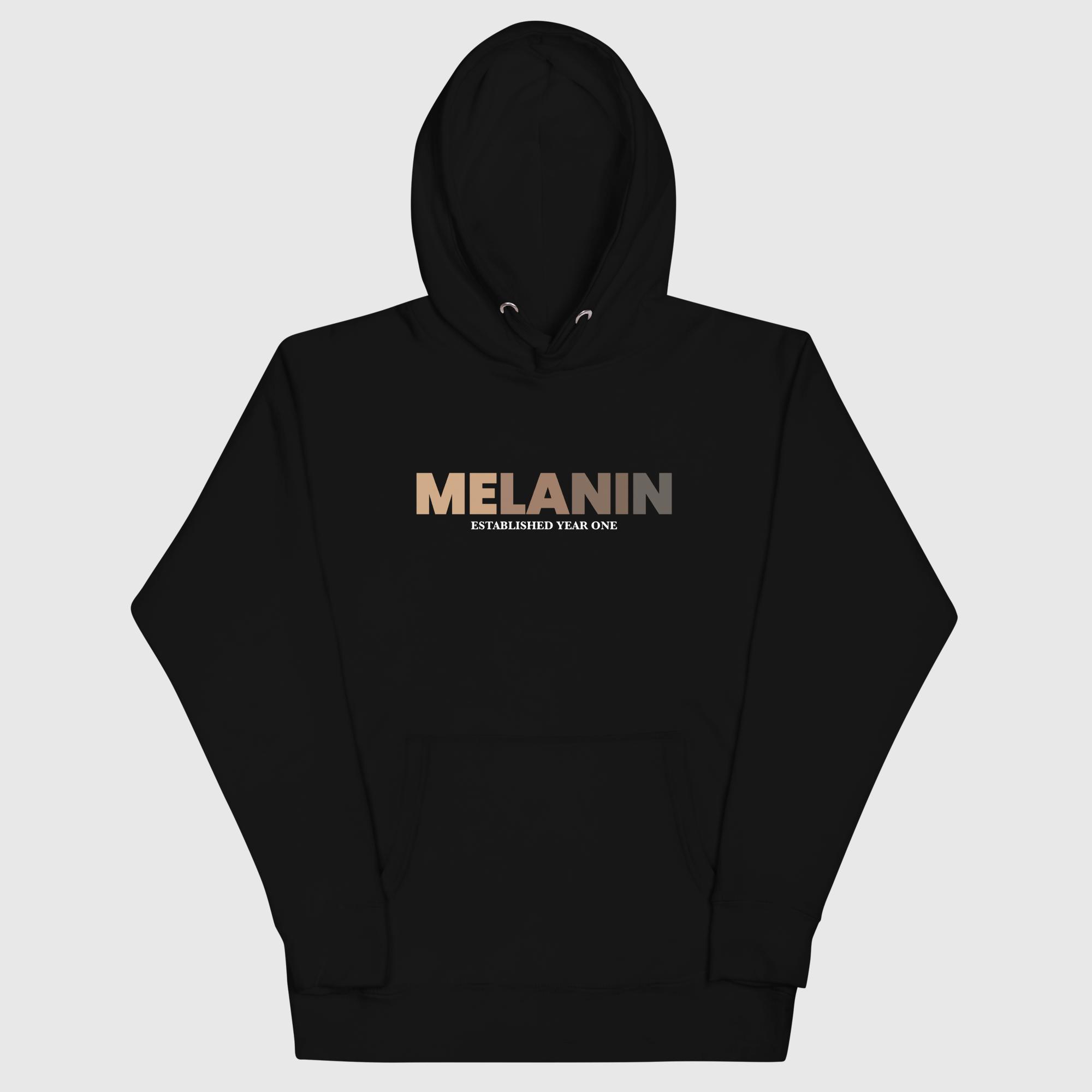 cotton-heritage-m2580-i-unisex-premium-pullover-hoodie-black-front-690f6d708cb25.jpg Melanin Year One Hoodie - Image 1